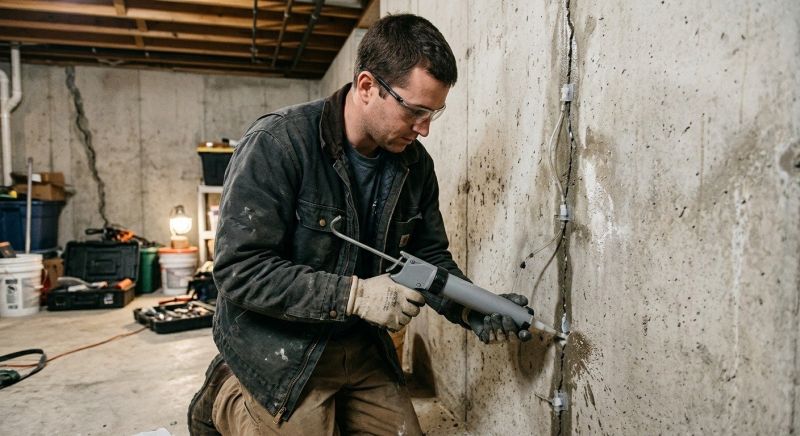 Basement Crack Repair in Pinehurst, NC