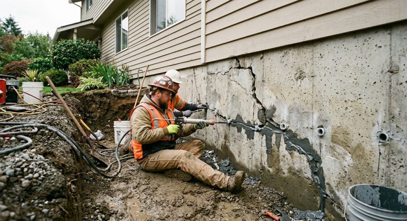 Basement Crack Repair in Pinehurst, NC