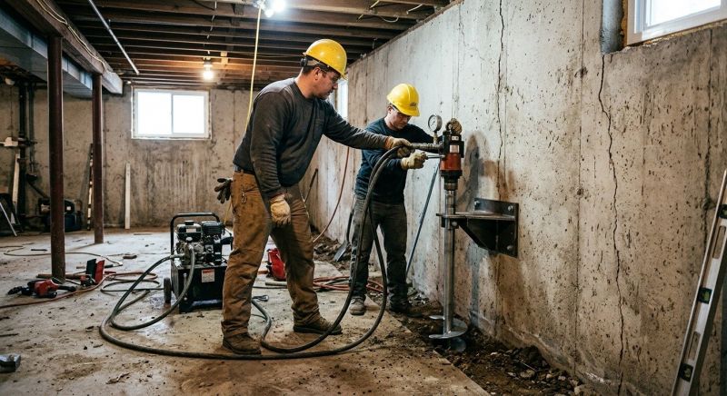 Basement Stabilization in Pinehurst, NC