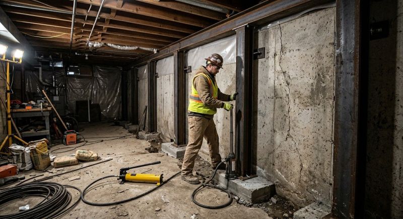 Basement Stabilization in Pinehurst, NC
