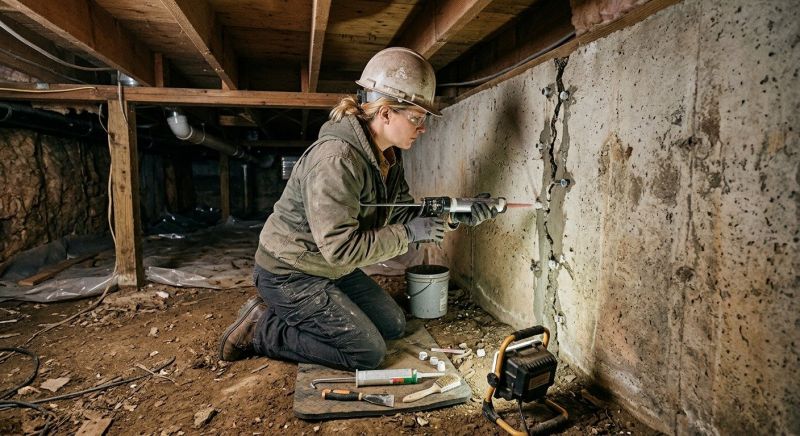 Crawlspace Foundation Repair in Aberdeen, NC