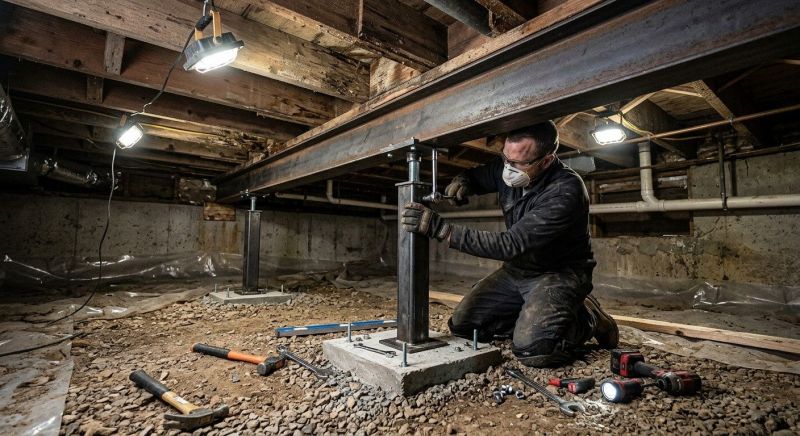 Crawlspace Structural Repair in Pinehurst, NC