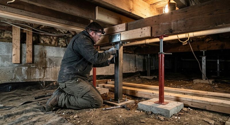 Crawlspace Structural Repair in Pinehurst, NC