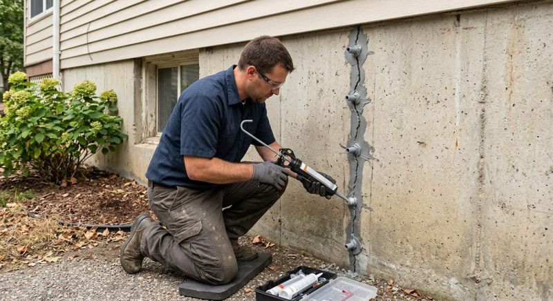 Foundation Crack Sealing in Pinehurst, NC