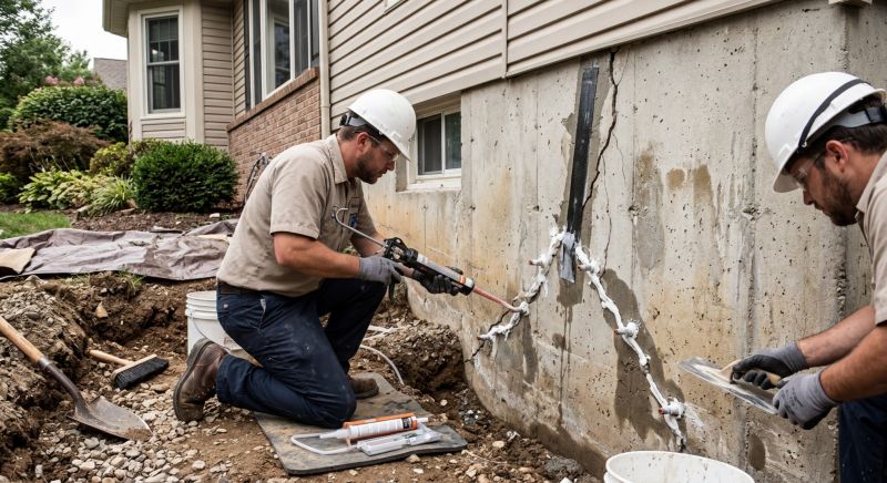 Foundation Crack Sealing in Pinehurst, NC