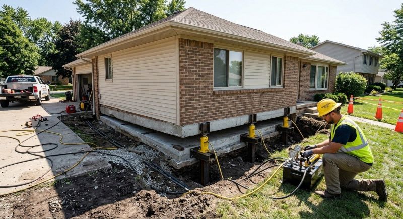 Foundation Lifting in Aberdeen, NC