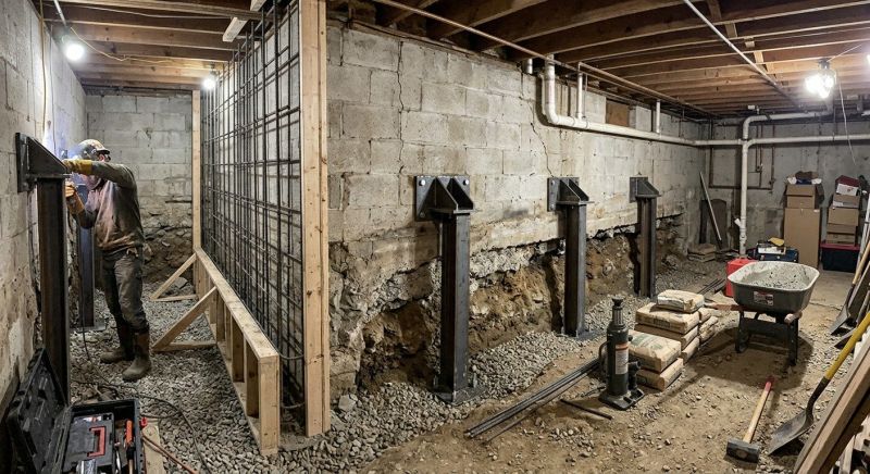 Foundation Stabilizing in Pinehurst, NC
