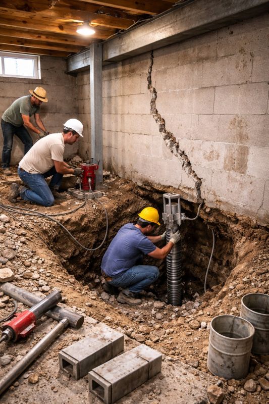 Foundation Structural Repair in Moore County, NC