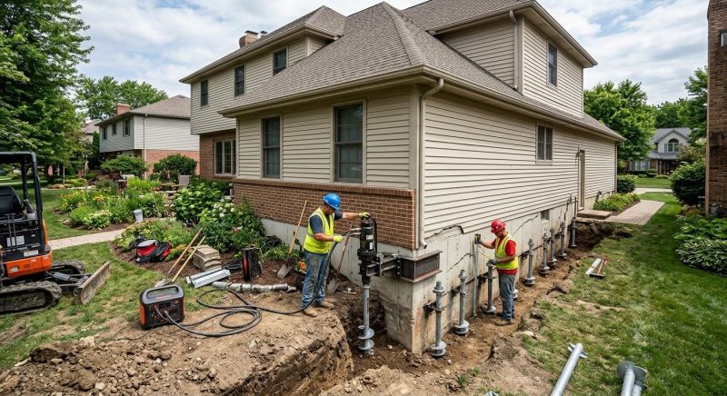 Helical Piers Installation in Pinehurst, NC