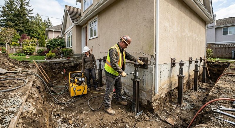 Sinking Foundation Repair in Pinehurst, NC