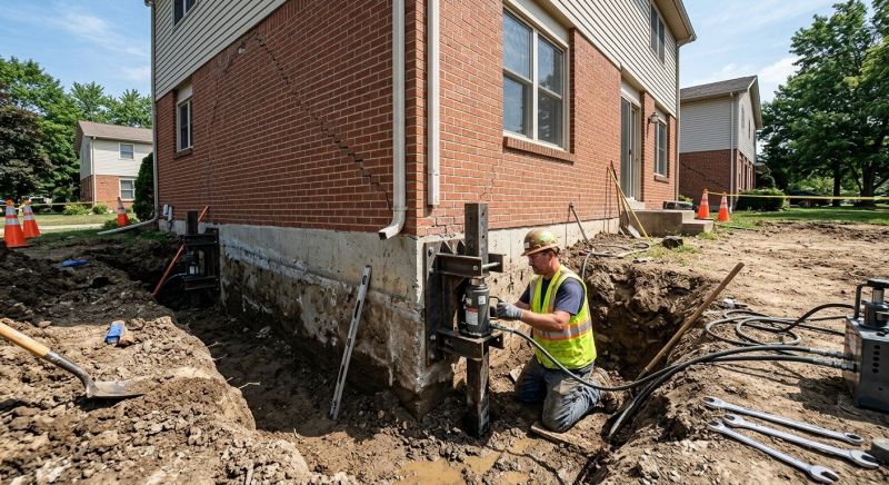 Sinking Foundation Repair in Robbins, NC