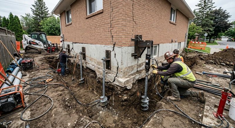Sinking Foundation Repair in Southern Pines, NC
