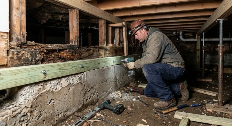 Sinking Foundation Repair in Southern Pines, NC