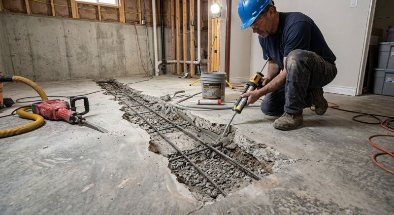 Slab Foundation Repair in Pinehurst, NC
