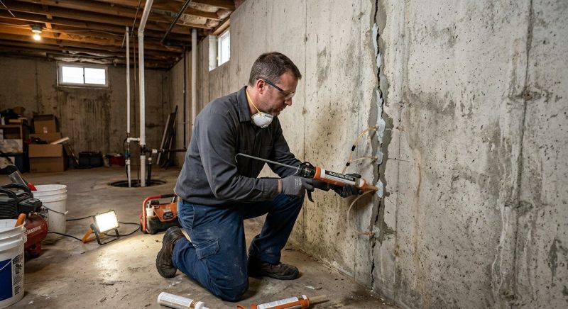 Structural Crack Repair in Pinehurst, NC