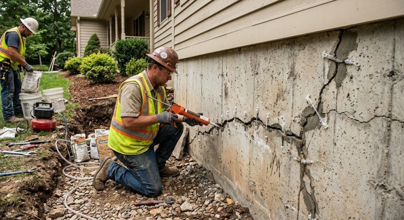 Structural Crack Repair in Pinehurst, NC